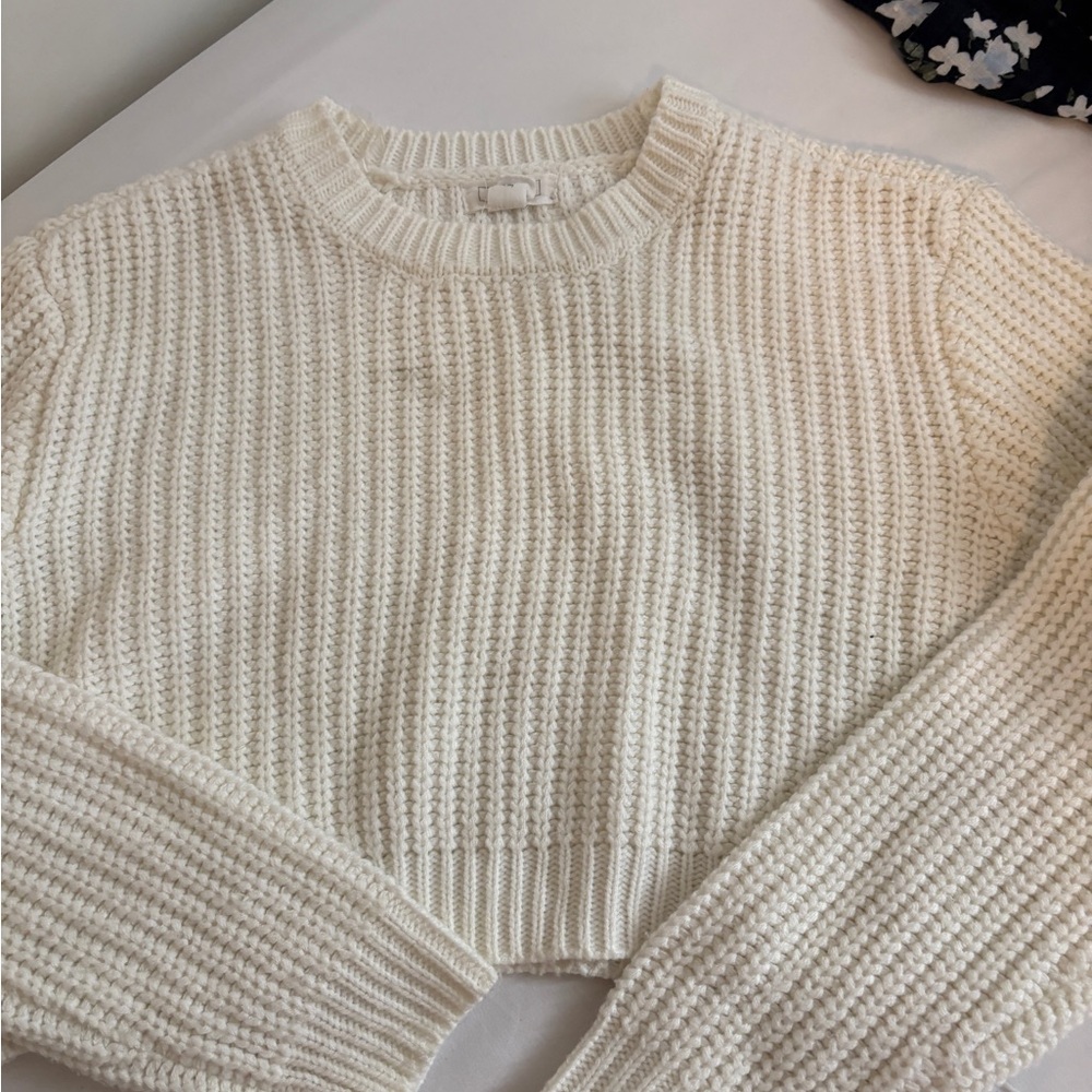 Full Tilt Cream Ribbed Sweater - Picture 2 of 4